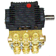 General Pump EZ3040S  3000 PSI @ 4.0 GPM 3400 RPM - Solid Shaft  Replacement Pressure Washer Pump w/ Rails - Ysert