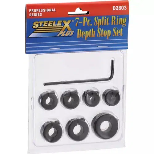 Steelex Plus D2803 - 7 pc. Split Ring Depth Stop Set - Ysert