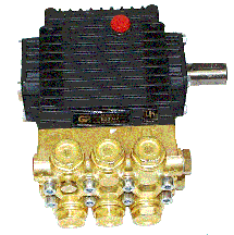 General Pump EZ3042S 4.2 GPM @ 3000 PSI 1750 RPM - Solid Shaft Replacement Pressure Washer Pump  w/ Rails - Ysert