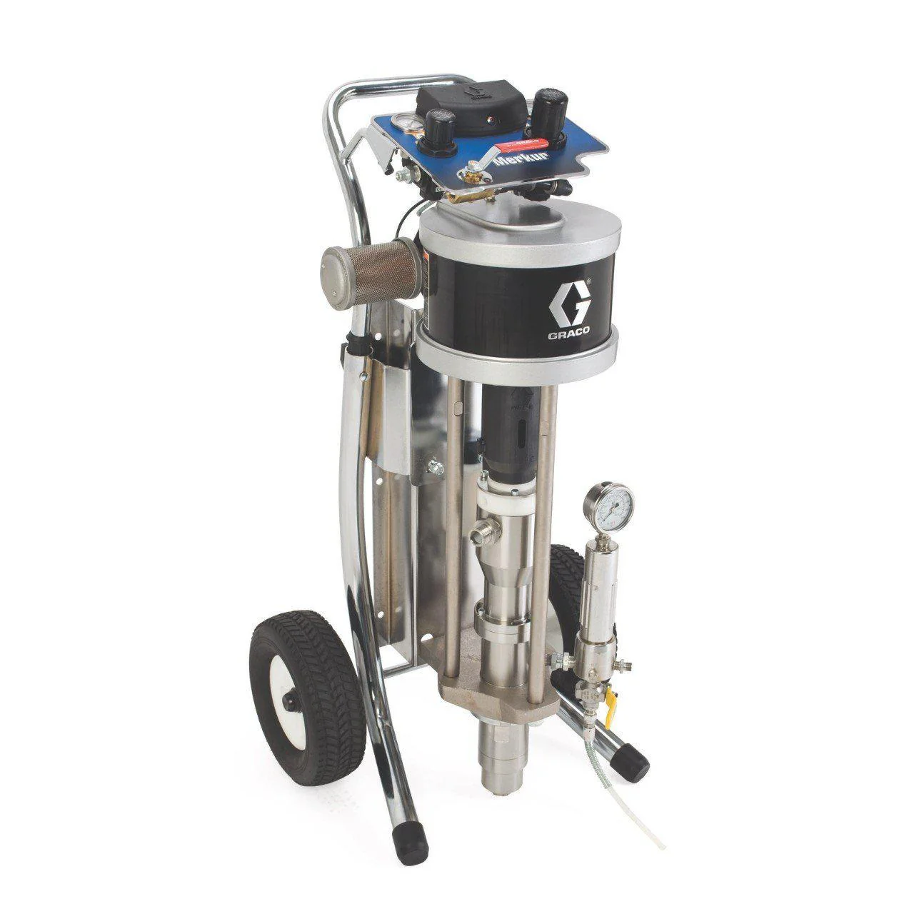 Graco Merkur Bellows 3500 PSI @ 1.6 GPM 35:1 V-Packing w/ DataTrak - Cart Mount Piston Pump - Ysert