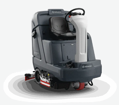 Advance SC5000™ 34D Six 312 Ah AGM batteries, onboard charger and MidLite Grit™ brushes, Scrubber - Ysert