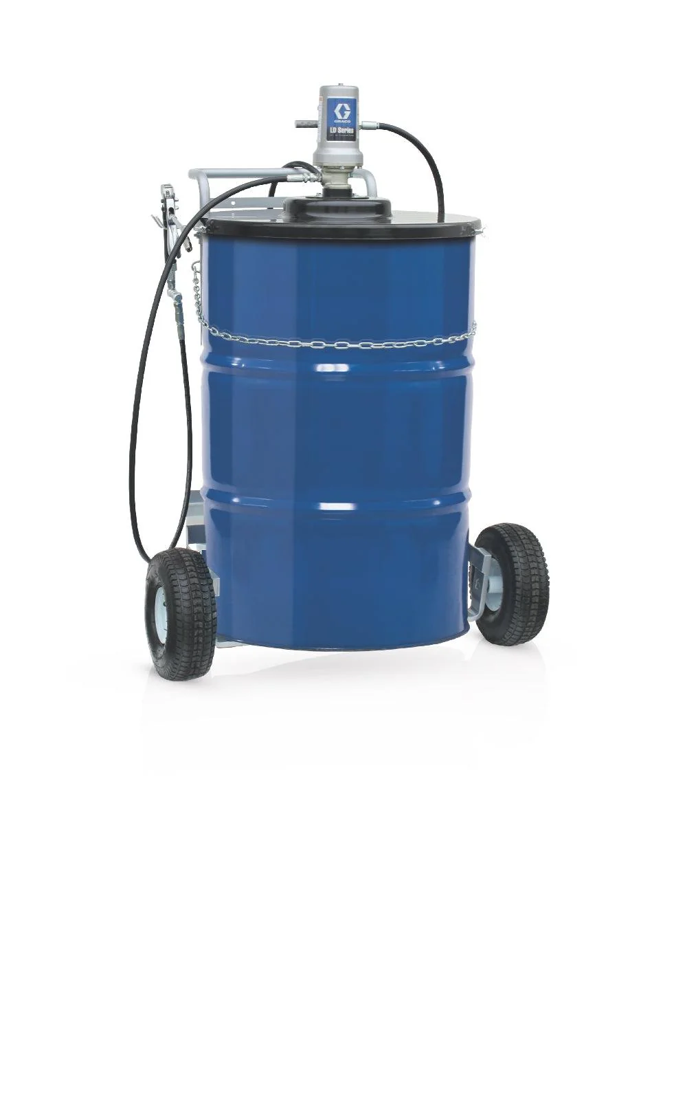 Graco LD Series 50:1 400 lb (180 kg) Grease Cart Mounted Pump Package - BSPP - Ysert