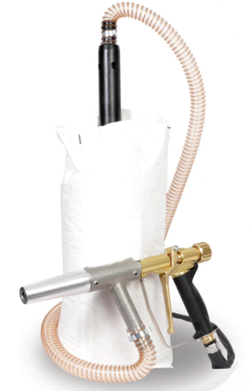 Clemco Sandblast Power Gun w/ 30-ft Air & Material hose (NO HOPPER & CART) - Ysert