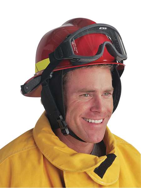 Bullard Fire Helmet, Modern Style (Black, Thermoplastic, 4 pt Ratchet) - Ysert
