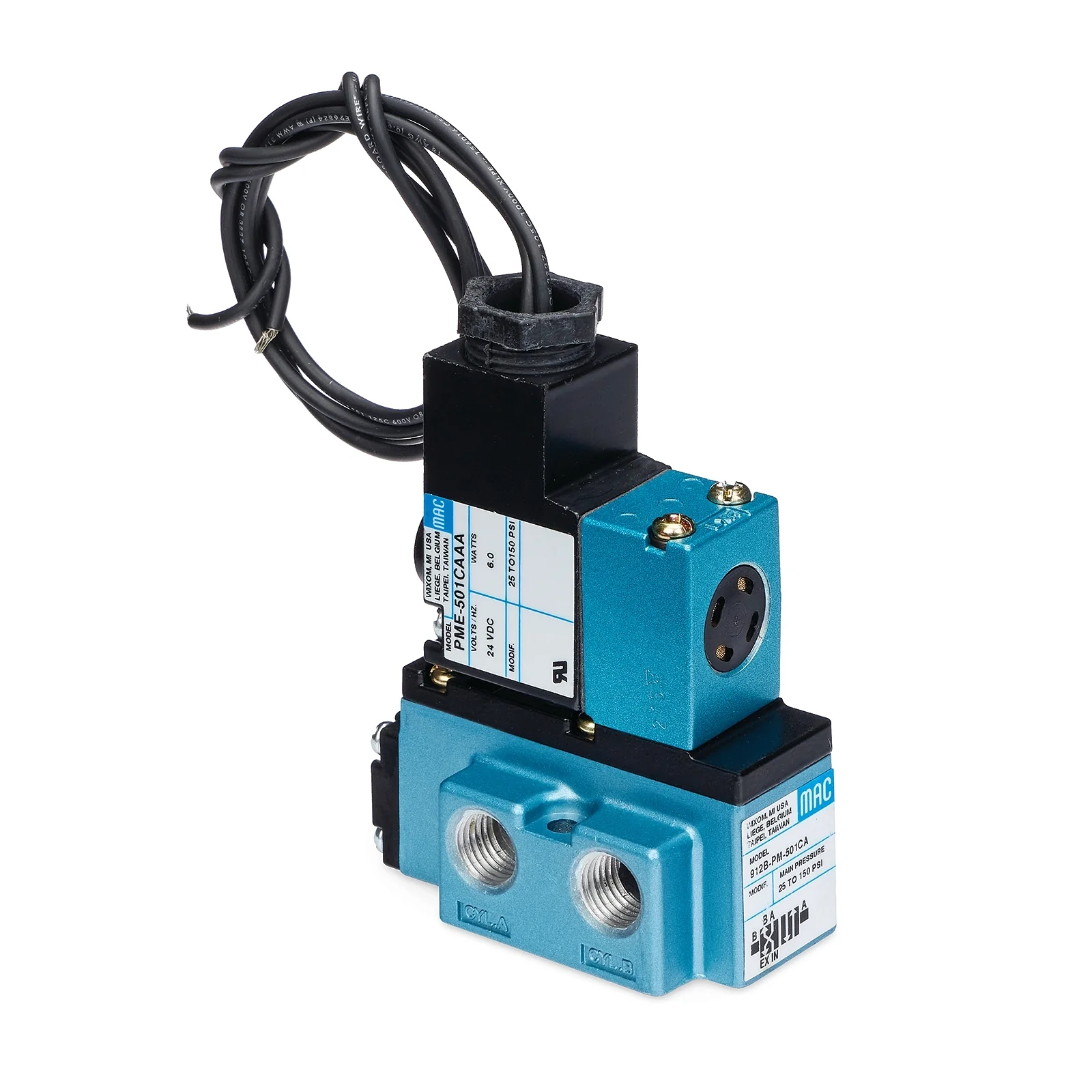 Graco LubePro™ Accessories - 4-Way Air Valve, 24 VDC - Ysert