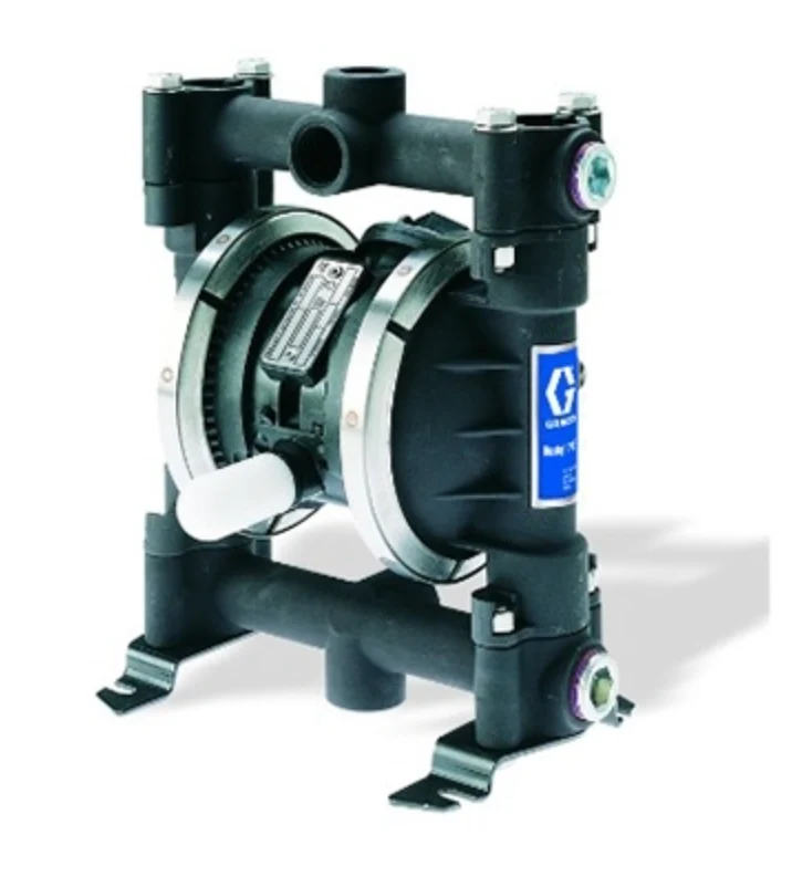 Graco D53255 Husky 716 AL Air Operated Double Diaphragm Metal Pump with NPT Standard Air Valve, AC Seat, TPE Ball, and TPE Diaphragm - Ysert