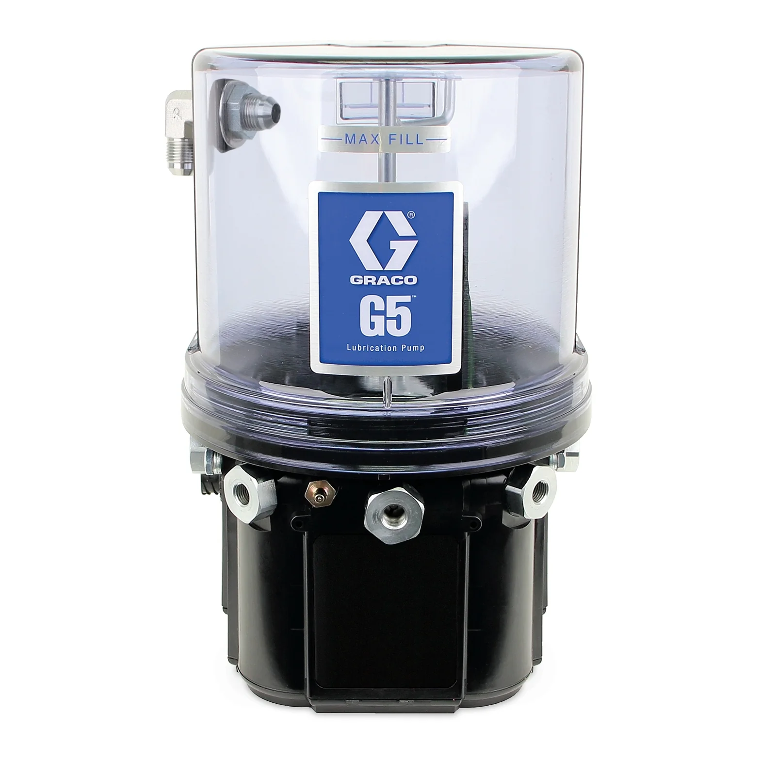 Graco G5™ Standard Grease Lubrication Pump, 24 VDC, 4 Liter, External Low Level, 5-Pin CPC - Ysert