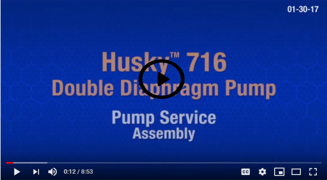 Graco D53277 Husky 716 Air-Operated Aluminum - Acetal Seats - Buna Balls & Diaphragm - Metal  Double Diaphragm Pump - Ysert