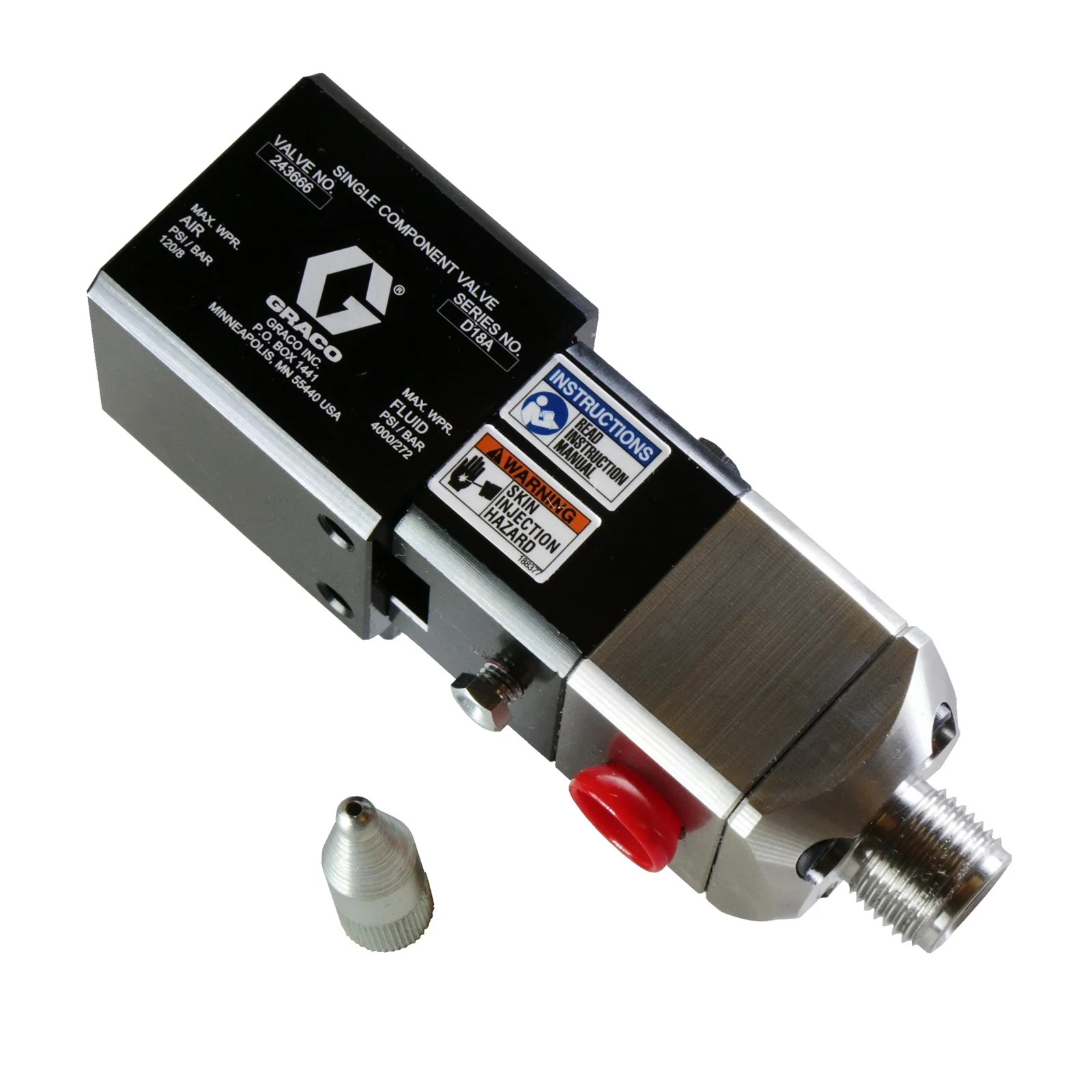 1k Ultra-Lite Dispense Valve with 45° Connection - Ysert