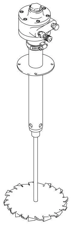 Graco Air-Driven Agitator for 15 gallon mix tank size, 3/4 HP. Compatible with agitator speed controller. - Ysert