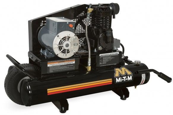 Mi-T-M Single Stage Electric Portable Air Compressors 9.2 CFM- 90 PSI - 8 gal - Ysert