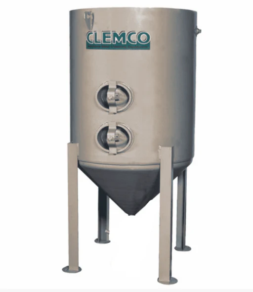Clemco 20 cu ft Classic Blast Machine Model 3680 - Stationary 1-1/4 inch Piping - With  Auto Quantum Valve (AQV) & TLR-300 Remote - Ysert