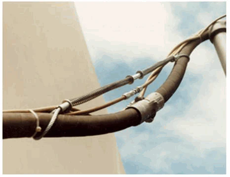 Clemco 27405 1 1/2 to 4 in Blast Hose Safety Cable - Ysert
