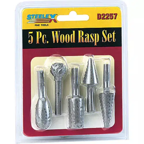 Steelex D2257 - Rotary Rasp 5 pc. Set - Ysert