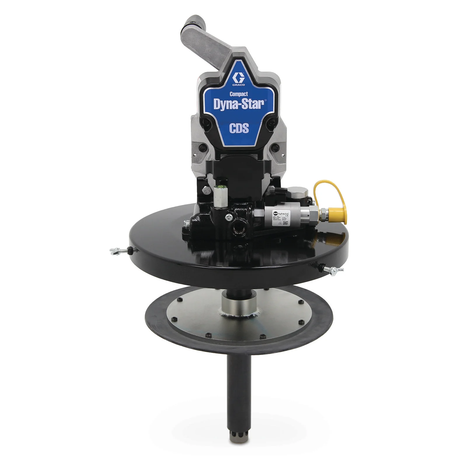 Graco Compact Dyna-Star® 24 VDC 35 lb Oil or Grease Bucket Kit, Vent-Valve Pump, Lifting Handle, Level Reporting - Ysert