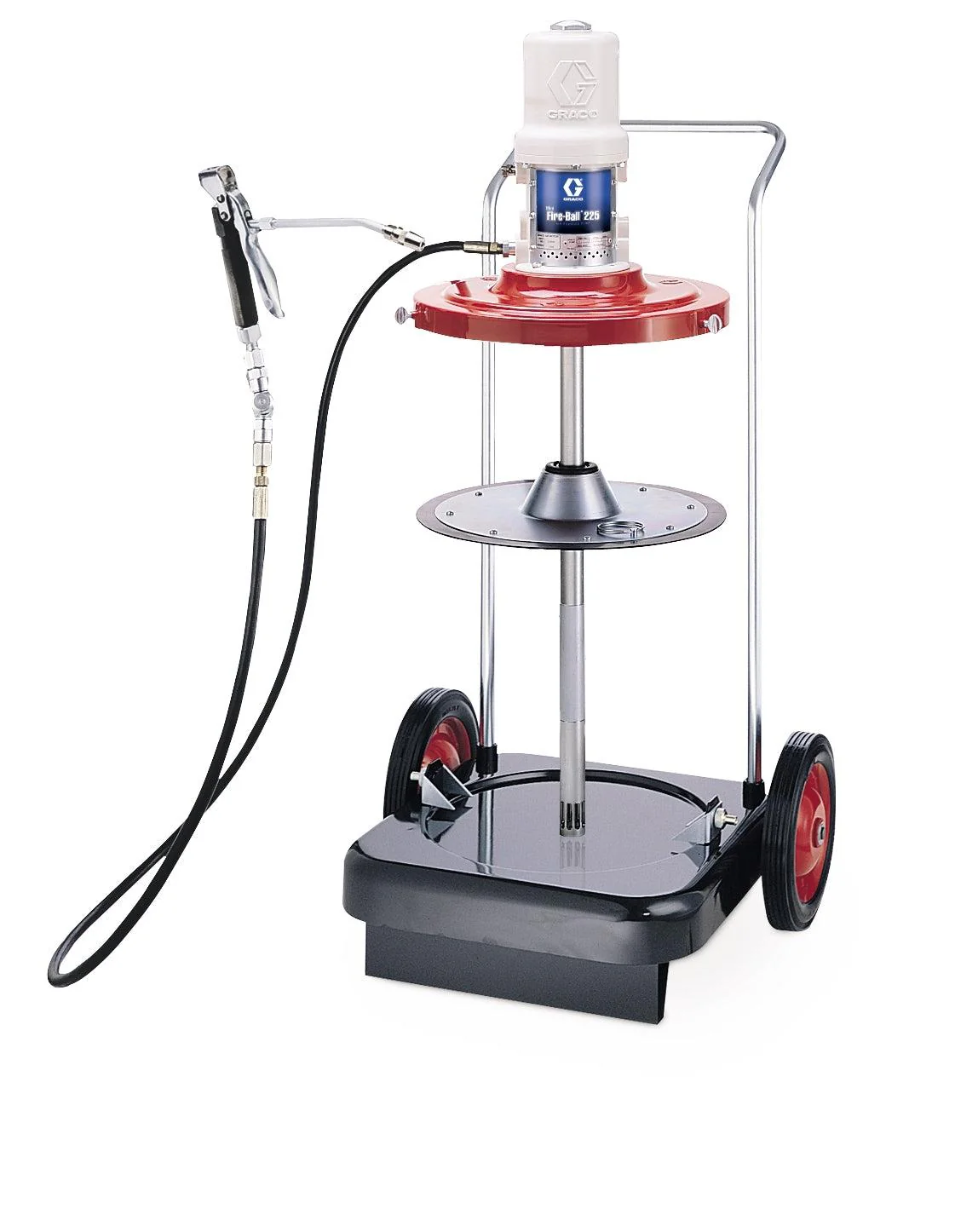 Graco Mini Fire-Ball® 225 50:1 120 lb. (54 kg) Grease Pump - Portable CE Package 2-Wheel Cart - Ysert