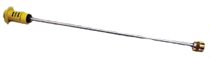6081 Zinc Plated Steel Lance w/ 22mm Inlet & 3.5 Hi-Lo Nozzle - Ysert
