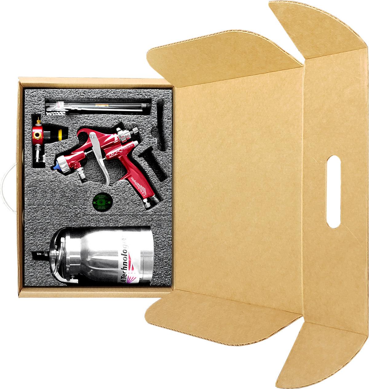 C.A Technologies CAT-Xpress  CAT Pack - 1 QT Aluminum Cup HVLP  Premium Pressure Feed Spray Gun - Ysert
