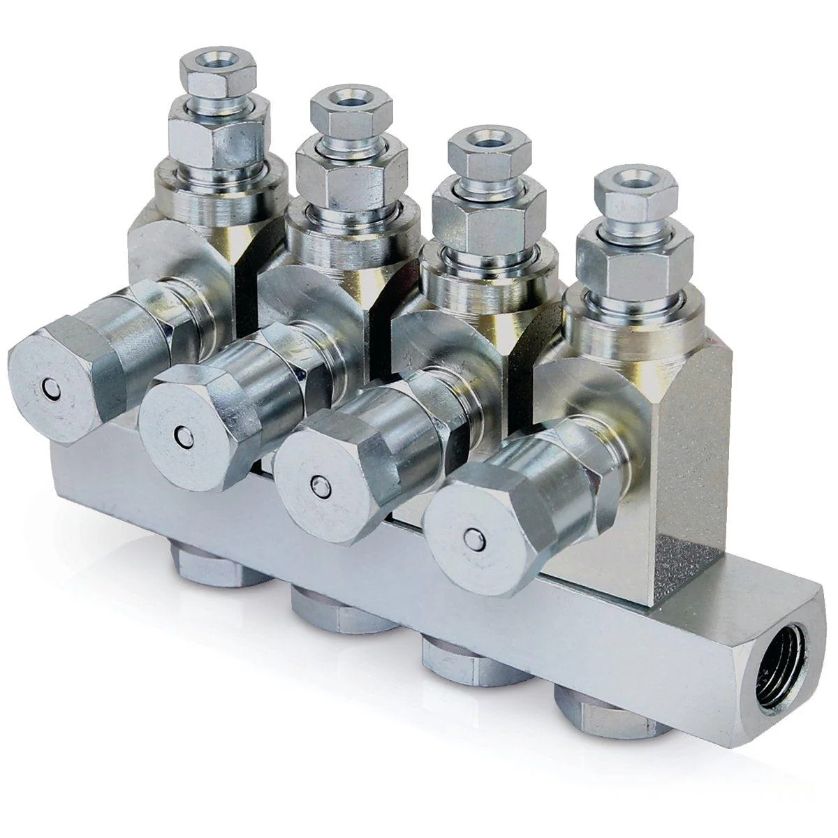 Graco GL-32™ Grease Injector, Carbon Steel, 4-Injector Manifold, 1/8 BSPP x 6 mm - Ysert