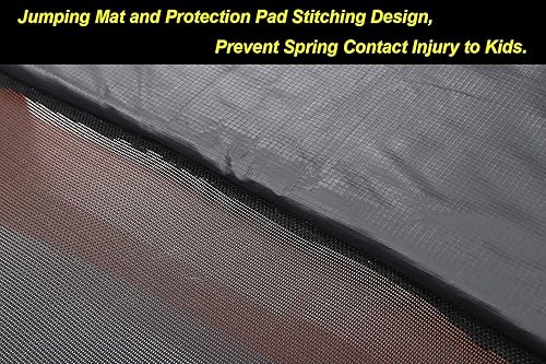 Trampolino Quadrato Con Scivolo E Scala Per Arrampicarsi, Include Rete Di Sicurezza, Tappetino, Altalena, Trampolino Da Giardino Per Uso Interno Ed Esterno, Regalo Di Compleanno Per Bambini - Ysert