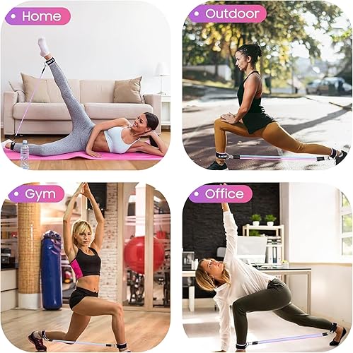Fasce di Resistenza alla Caviglia con Polsini, Attrezzatura per Allenamento Glutei, Attrezzatura per Esercizi per Gambe e Glutei, Ankle Straps Gym per Uomo & Donna - Ysert