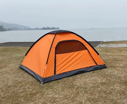 Tenda da campeggio per 3-4 persone, leggera, stabile, impermeabile, per 4 uomini, sistema di ventilazione, protezione dalle zanzare - Ysert