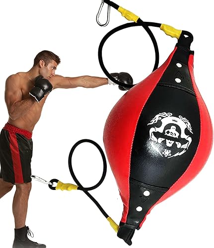 Sacco da boxe a doppia estremità, per adulti, antistress, per adolescenti e adulti, attrezzatura per il fitness e la boxe, per allenamento a casa - Ysert