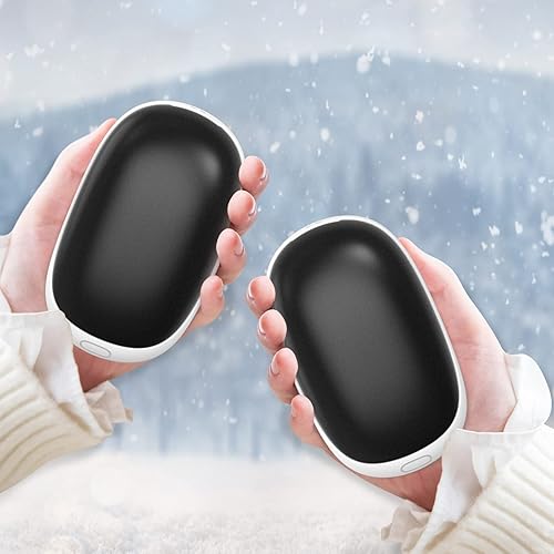 Scaldamani Ricaricabile 10000mAh, Scaldamani Elettrico portatile Power Bank, Scaldamani Riutilizzabile, Scaldamani Tascabile per l'esterno, Regalo Invernale per Bambini Donne Uomini - Ysert