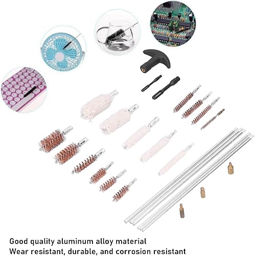 Strumento per la Pulizia del Fucile a Pompa, Calibro 12-410ga Kit di Pulizia Universale per Pistola Forniture con Custodia per Pistola per Pistola - Ysert