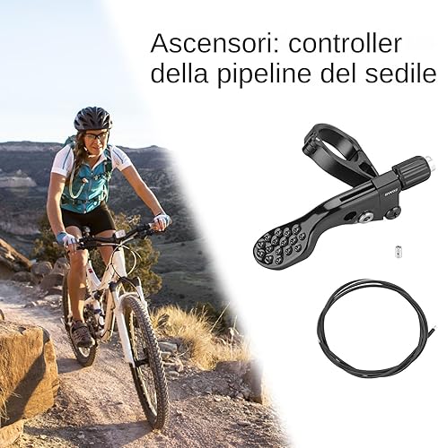 reggisella telescopica - Controllo remoto per sella da mountain bike | regolabile in altezza, controllo resistente, comfort e maneggevolezza migliorati per gli appassionati di mountain bike - Ysert