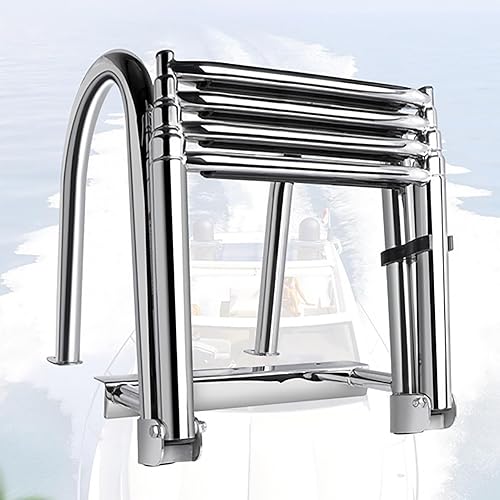 Scale per imbarcazioni scaletta bagno Telescopica Pieghevole In 4 Fasi Scaletta Barca Inox Scalette Barche Pieghevole Piscina Ponte Galleggiante Marina Drop Boat per piscina ponte barca - Ysert