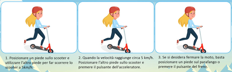 scooter elettrici economici scooter elettrici per bambini 5-8 scooter elettrico puro