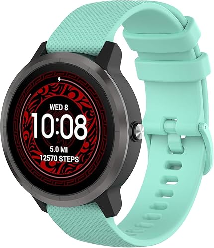 20mm Quick Release Cinturino Compatibile per Garmin Vivoactive 5/3/3 Music, Venu/Venu 2 Plus, Venu Sq/Sq Music/Sq 2/Sq 2 Music, Donna Uomo Regolabile Braccialetto per Vivomove 3/Sport/Style - Ysert
