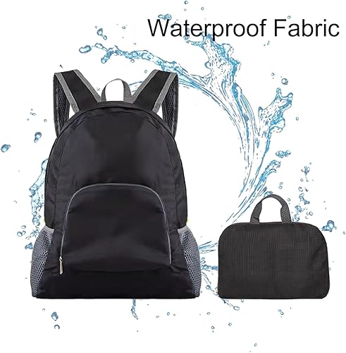 Zaino Pieghevole Ultraleggeri,Zainetto Richiudibile,Foldable Backpack,Zaino Pieghevole Impermeabile,Zaino Pieghevole Leggero,Multifunzione Zaino da Escursionismo per Viaggio,Campeggio,Ciclismo - Ysert