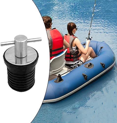 JTQYFI Tappo di scarico per barca, 1 o 1 1/4 T, tappo di scarico, adatto per foro da 23 mm e 30 mm - Ysert