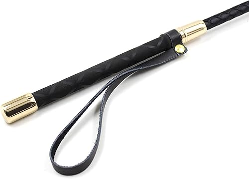 Frusta da Equitazione - Frusta per Equitazione A Frusta | Frusta per Cavallo con Pelle PU | Frusta per Cavallo in Pelle PU | Equitazione in Pelle con Manico Antiscivolo | Accessories da Equitazione - Ysert