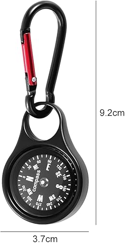 Portatile Mini Bussola Portachiavi, Moschettoni, Navigazione Piccola, Accessorio Da Viaggio Per Campeggio All'aperto, Escursionismo, Uso Esterno - Ysert