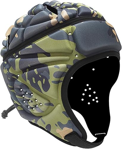 Casco da Rugby da uomo e donna, casco di protezione calcio Responsivo, berretto anti-collisione sportivo regolabile per calcio Rugby Skateboard Hockey - Ysert