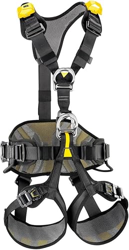 PETZL Avao Bod 1, Imbracature da Arrampicata Unisex-Adulto, Nero/Giallo - Ysert