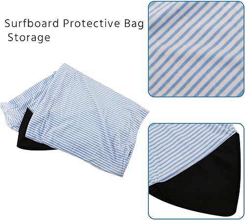 Surfboard Cover 6Ft Protettiva per Borsa da Surf con Strisce Blu e Bianche - Ysert