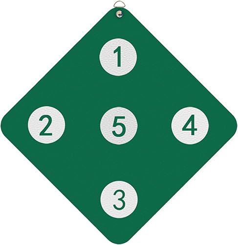 Fencing Target Practice, Wall-Mounted Fencing Target, 12.99x12.99in Skill Improvement Tool, Home Training Aid, Five Bulls-Eye Design, Ideal for Child and Adult Fencers - Ysert