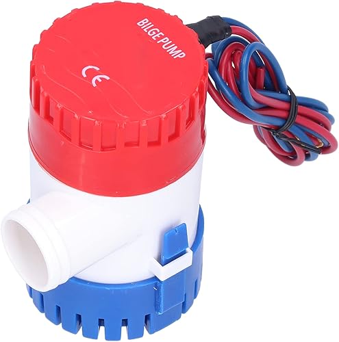 Pompa di Sentina SemiAutomatica Elettrica Piccola Pompa Sommergibile Potenza Fornire 12V/24V 350/500/750/1100GPH (DC12V 750GPH) - Ysert