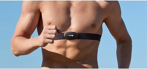 hrm 5 Fascia Toracica per cardiofrequenzimetro Non codificata 5,3 kHz | Cardiofrequenzimetro Adatto alla Tua Cyclette | con Elastico in Tessuto - Ysert