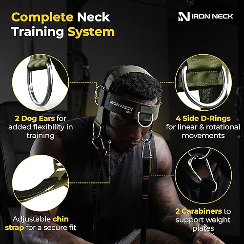 Alpha Harness – Advanced regolabile testa e sottogola – Ultimate Neck Trainer per casa e palestra - Ysert