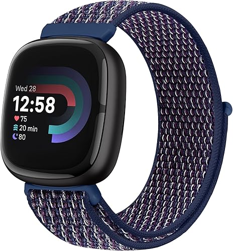 Runostrich Cinturino di ricambio in nylon compatibile con Fitbit Sense/Fitbit Versa 3, morbido, traspirante, regolabile, per uomo e donna - Ysert