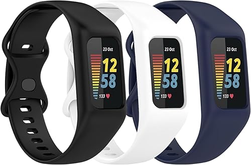 Gheper Cinturino morbido compatibile con Fitbit Charge 6, Charge 5, Charge 4, Charge 3/3SE in silicone - Ysert