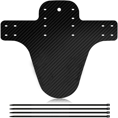 Parafanghi per Bici,Parafango MTB Anteriore e Posteriore,parafanghi per Mountain Bike,paraspruzzi per Bicicletta MTB,Parafango per Mountain Bike,con 4 Pezzi Cavo di Collegamento(Nero) - Ysert