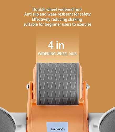 Rullo addominale Ab Roller con supporto per gomiti, AB Wheel con rimbalzo automatico, per addominali con tappetino per ginocchia per uomini e donne - Ysert