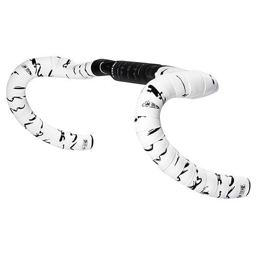 Chooee Nastro Manubrio Bici Corsa,Ciclismo Bike Ribbon Nastro Manubrio Bicicletta[Lungo:1980mm Largo:30mm Spesso:3mm],Nastro Manubrio Bici Gravel-Superficie PU Penetrazione in Silicone.(Nero/Rosa) - Ysert