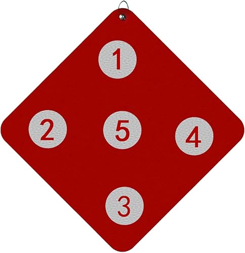 Fencing Target Practice, Wall-Mounted Fencing Target, 12.99x12.99in Skill Improvement Tool, Home Training Aid, Five Bulls-Eye Design, Ideal for Child and Adult Fencers - Ysert